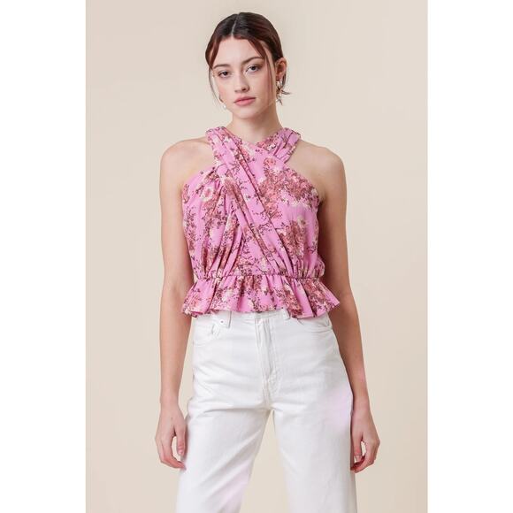 Line & Dot Pink Floral Blouse - Picture 2 of 10